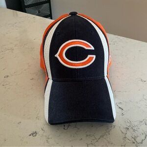 Vintage Chicago BEARS Reebok stitched logo hat NFL black orange white